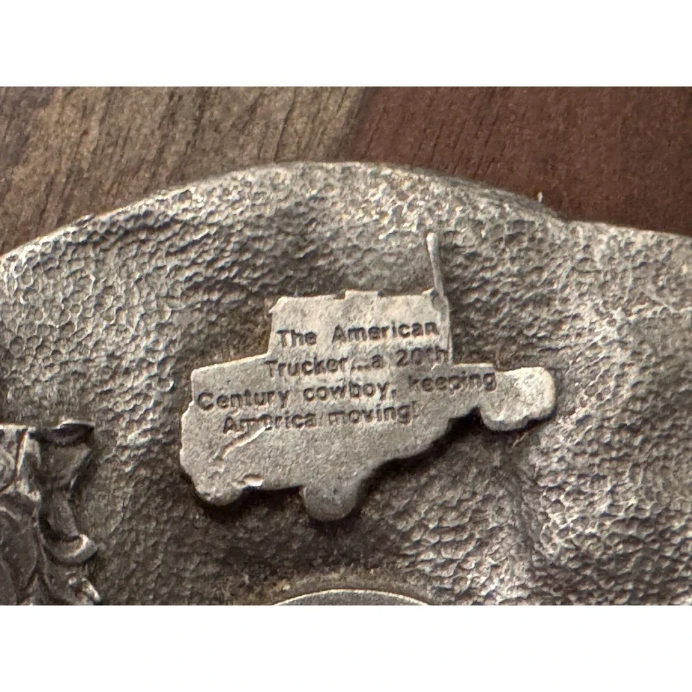 Vintage‎ 1988 Siskiyou Belt Buckle American Trucker 20th Century Cowboy